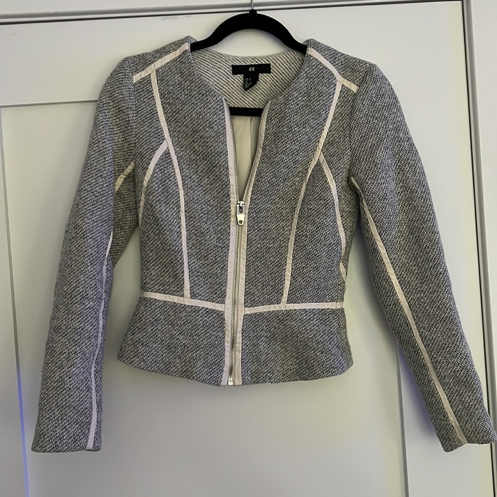 H&M Blazer Zip Jacket Size 2